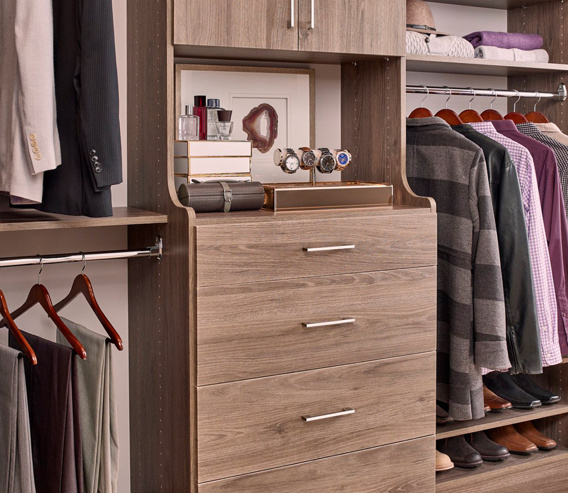 A closet designed for your wardrobe means a closet designed to