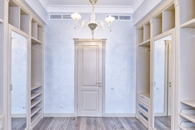 luxurious closet space