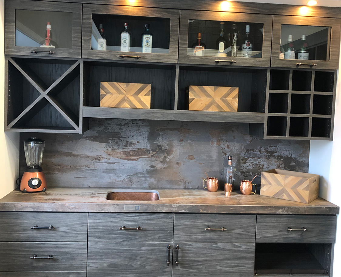 Closet and Beyond Rustic Wet Bar