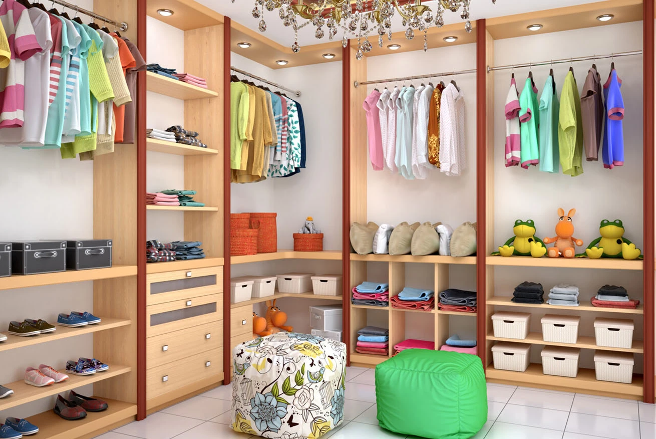 custom baby closet