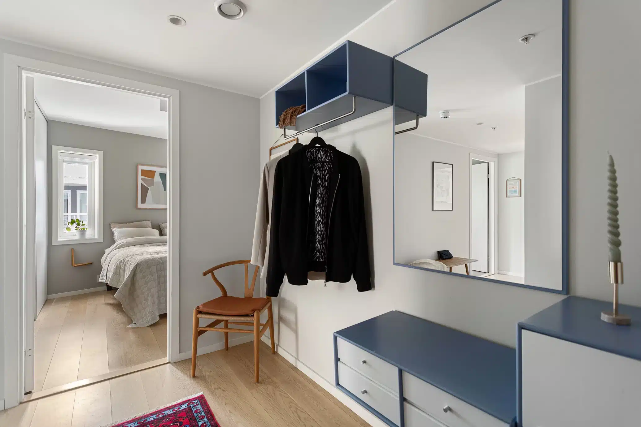 Custom closet in a modern small apartments