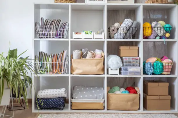 Beautiful Custom Closet Systems for Hobby and Craft Rooms