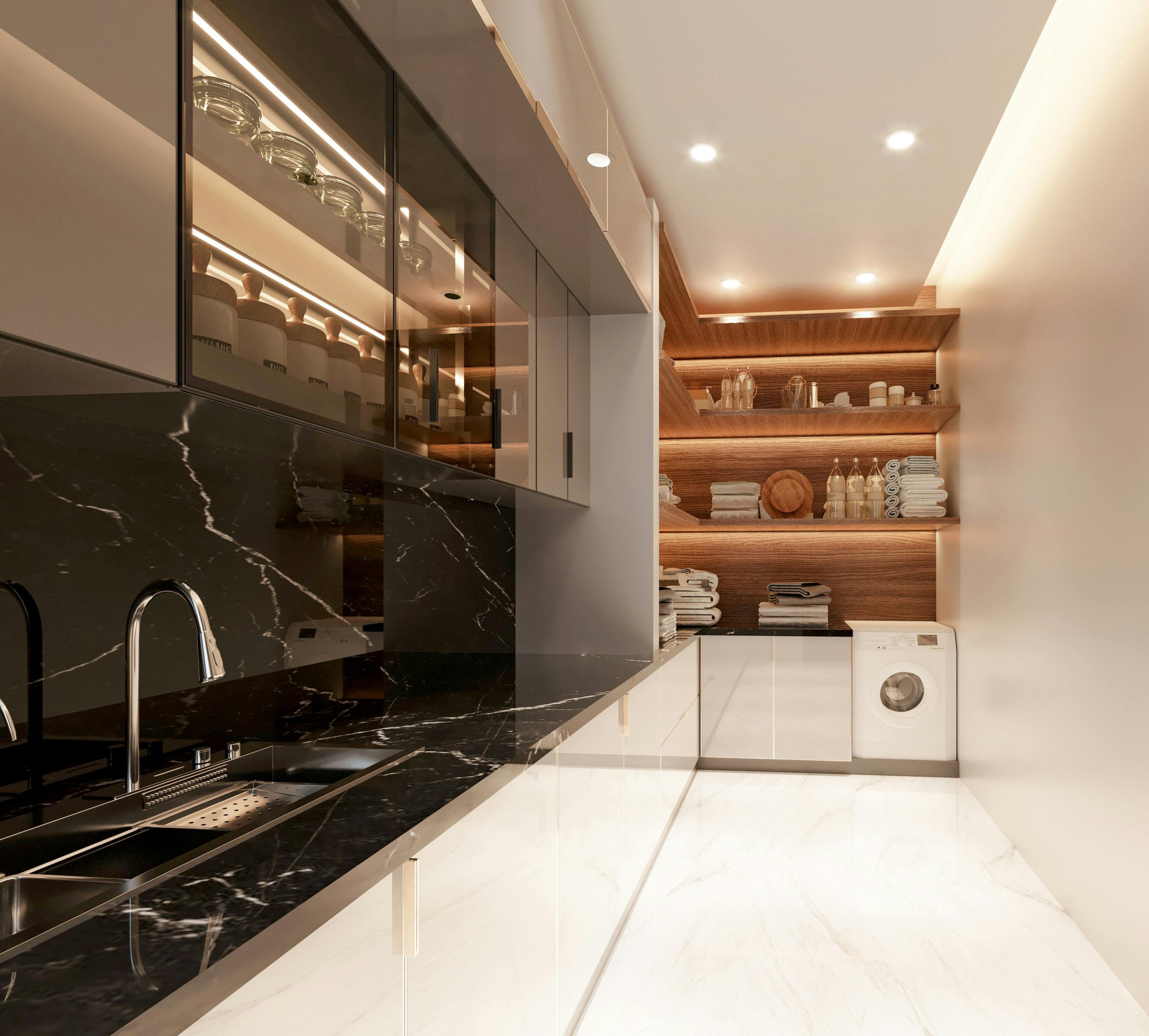 vertical Laundry Room Storage Solutions