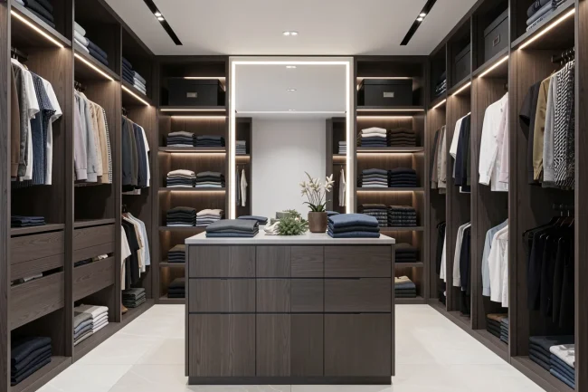 custom walk-in closet